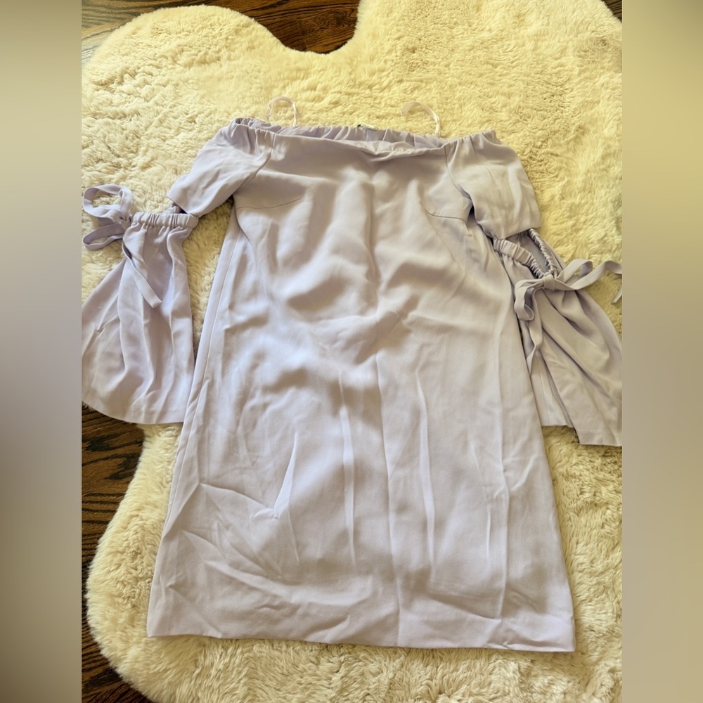 Club Monaco Light Purple Off the Shoulder Dress. Lilac. Lavender.  Womens 4.